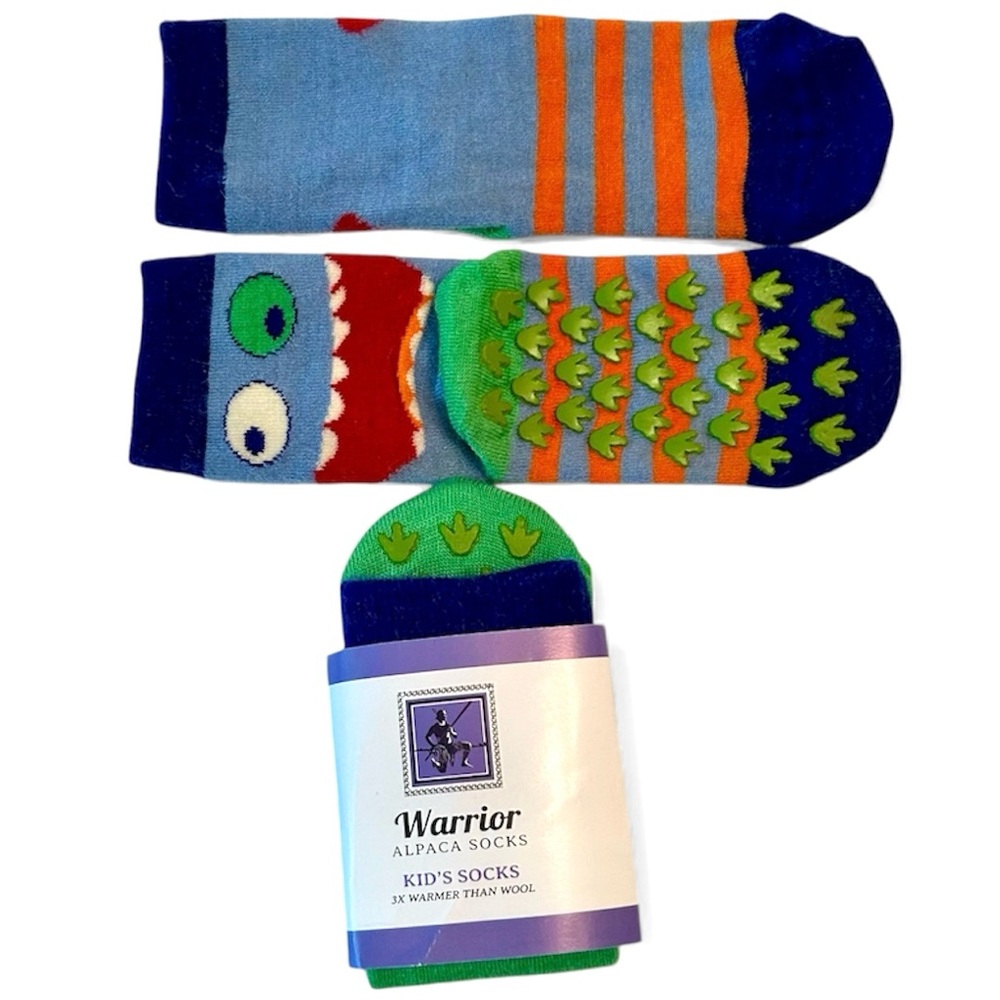Warrior Alpaca Toddler Non-Skid Alpaca Socks (2) Pairs Toddler Size 2/5